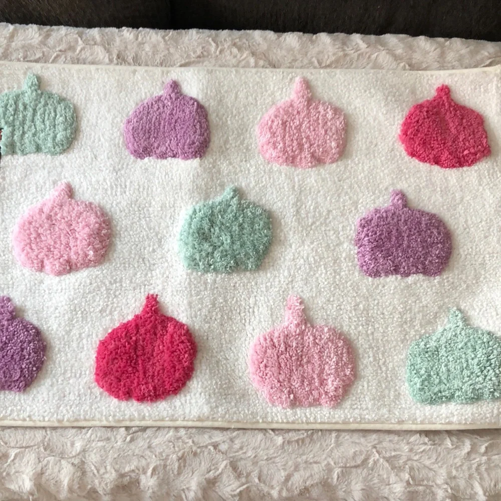 Avanti Home Collection PASTEL Pumpkins Bath Rug Mat Home Decor